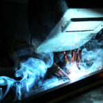 welding by melting metal materials
